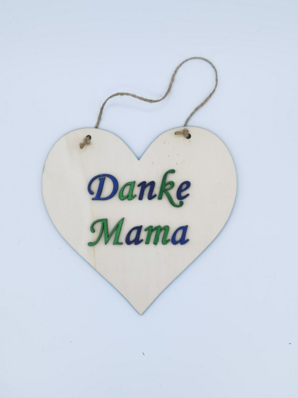 Dekoschild "Danke Mama"